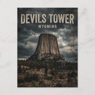 Devils Tower National Monument Wyoming Postcard
