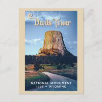 Devils Tower National Monument Wyoming Watercolor