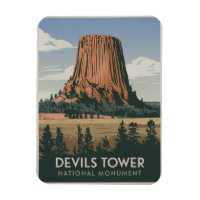 Devils Tower National Park Vintage