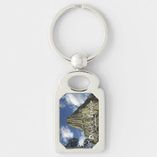 Devil's Tower - With Text Keychain