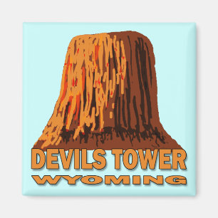 DEVILS TOWER WYOMING MAGNET