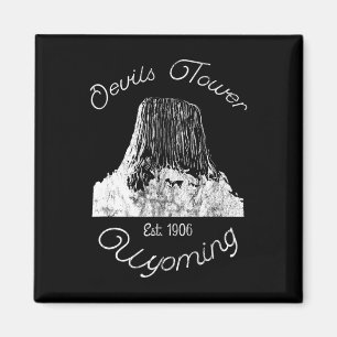 Devils Tower Wyoming National Monument Retro Vinta Magnet