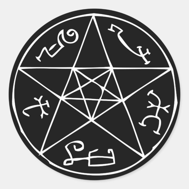 Devil's Trap Classic Round Sticker (Front)