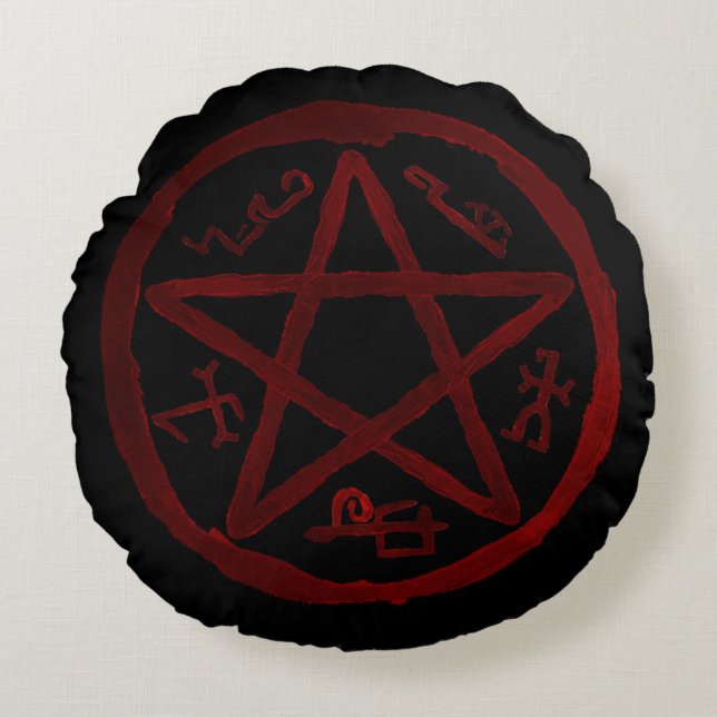 DEVILS TRAP ROUND PILLOW (Front)
