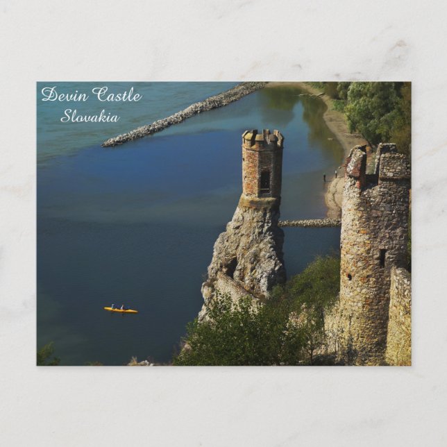 Devin Castle Slovakia Travel Maiden Tower Photo Postcard (Front)