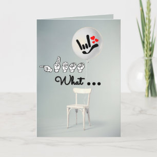 « Devine quoi… Je t'aime » – Carte d'anniversaire