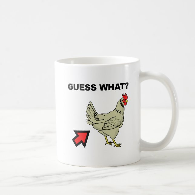 Devinez Ce Beurre De Poulet Drôle Mug (Droite)