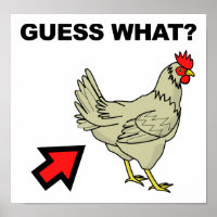 Devinez Ce Beurre De Poulet Drôle Poster