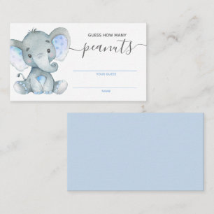 Devinez combien d'arachides carte Baby shower élép