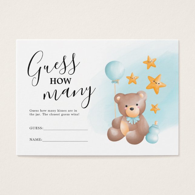 Devinez combien de Baby showers d'ours (Devant)