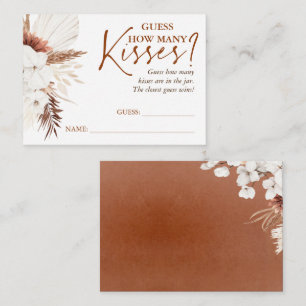 Devinez combien de baisers cartes de jeu - Terraco