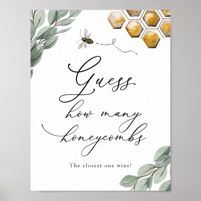 Devinez combien de Honeycombes Poster du jeu de do (Devant)