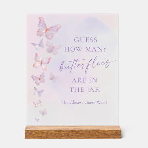 Devinez combien de papillons pour la Baby Shower p