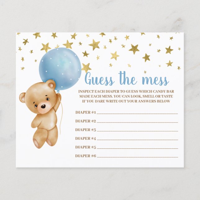 Devinez la carte de jeu de mess (Devant)
