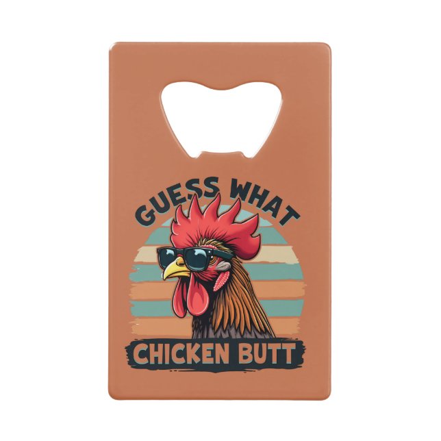 Devinez Quel Beurre De Poulet Drôle Rooster Rétro (Devant)