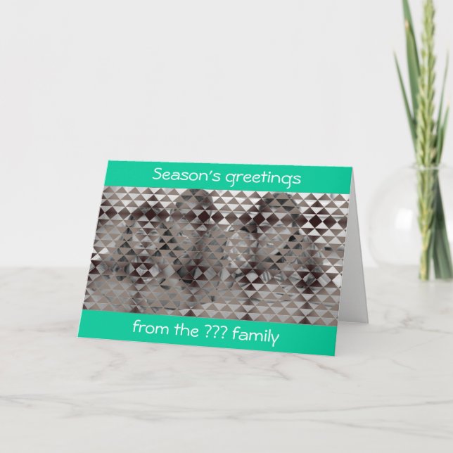 Devinez qui carte de Noël (Devant)