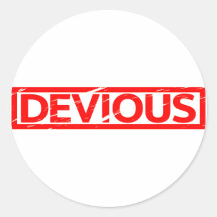 Devious Stamp Classic Round Sticker