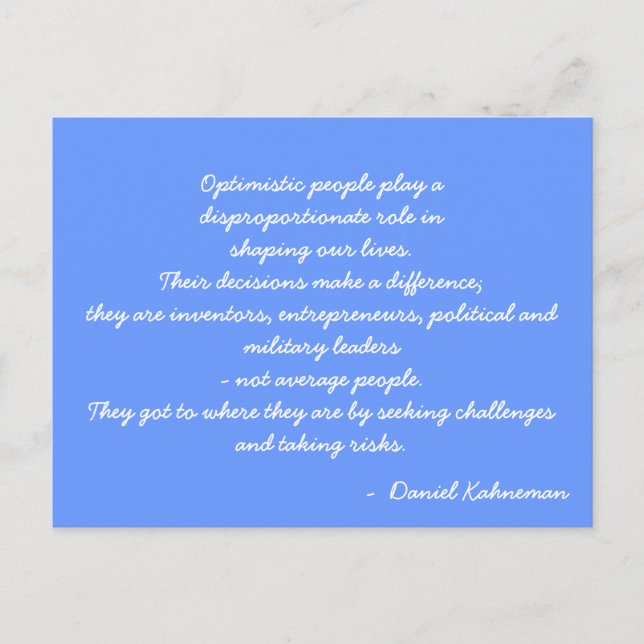 Devis de carte postale inspirante (Devant)