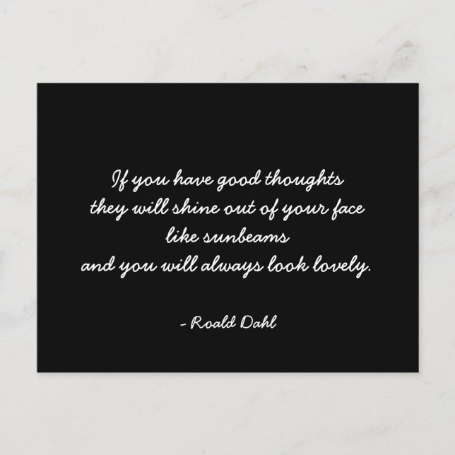 Devis de carte postale inspirante (Devant)