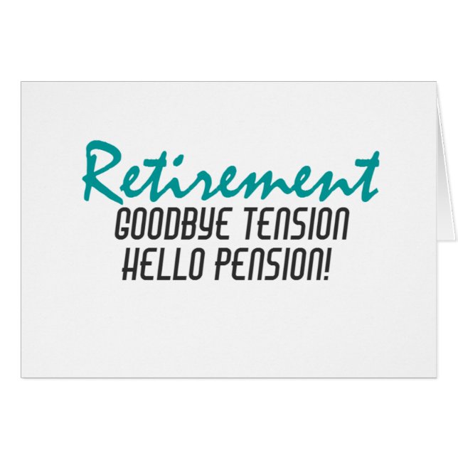 Devis de retraite amusant (Devant horizontal)
