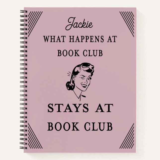 Devis du club de livres amusant personnalisé (Devant)