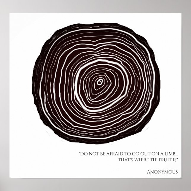 Devis inspirant | Poster Arbre Bague (Devant)