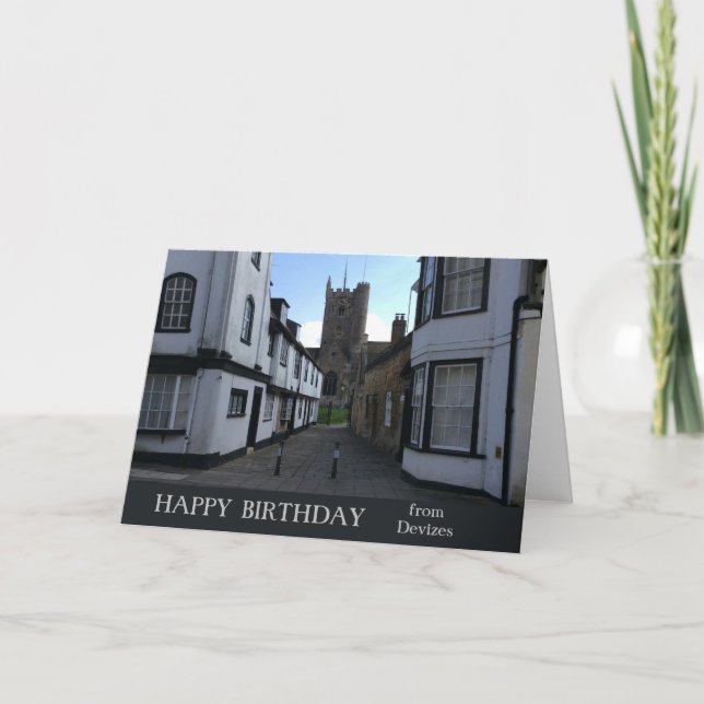 Devizes Wiltshire Angleterre Carte d'anniversaire (Devant)