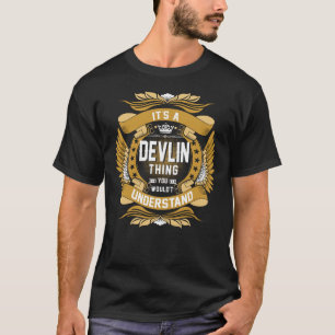 DEVLIN Name, DEVLIN family name crest T-Shirt