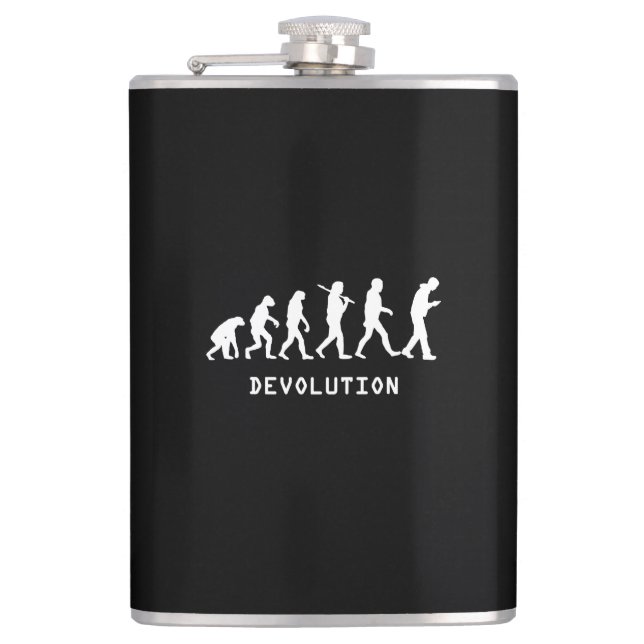 Devolution Cell Phone Hip Flask (Front)