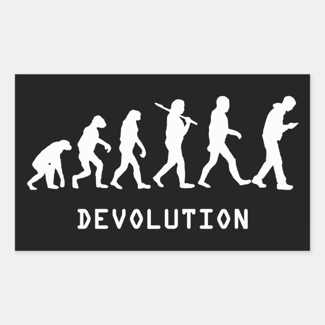 Devolution Cell Phone Sticker (Front)