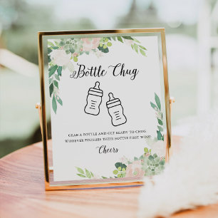 DEVON Bottle Baby Shower Game Poster