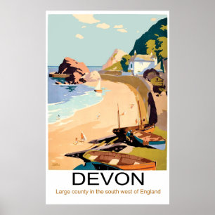 Devon Coast, England Poster