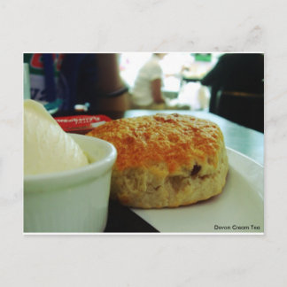 Devon Cream Tea @ Torquay Postcard