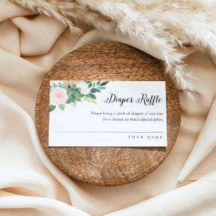 DEVON Greenery Diaper Raffle Ticket Enclosure Card
