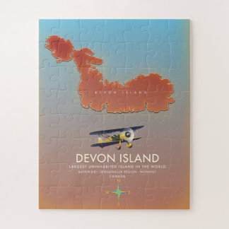 Devon island, canada map jigsaw puzzle