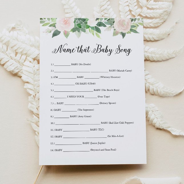 DEVON Name That Baby Song Game Card (Creator Uploaded)