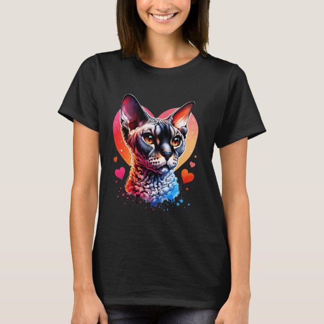 Devon Rex Cat Lover Devon Rex T-Shirt (Front)