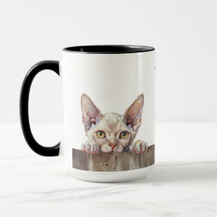 Devon Rex Chat Mug