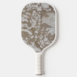 Devonian Fossil Brown & White Pickleball Paddle
