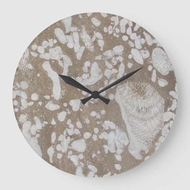 Devonian Fossil Gorge Large Clock (Front)