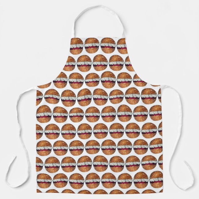 Devonshire Split British Pastry Pastries UK Baking Apron (Front)