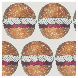 Devonshire Split British Pastry Pastries UK Baking Fabric