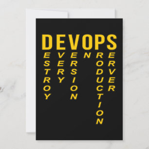 Devops Definition Technical Computer IT Programmer Thank You Card