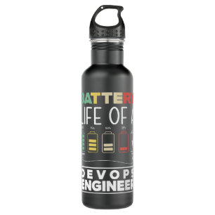 DevOps Engineer Battery Life Cloud Computing 710 Ml Water Bottle