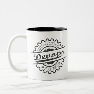 Devops vintage Two-Tone coffee mug
