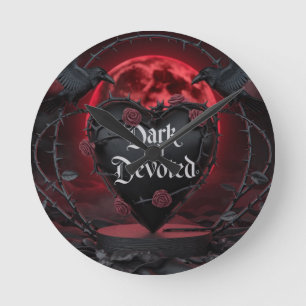 Devote saint Valentine Round Clock