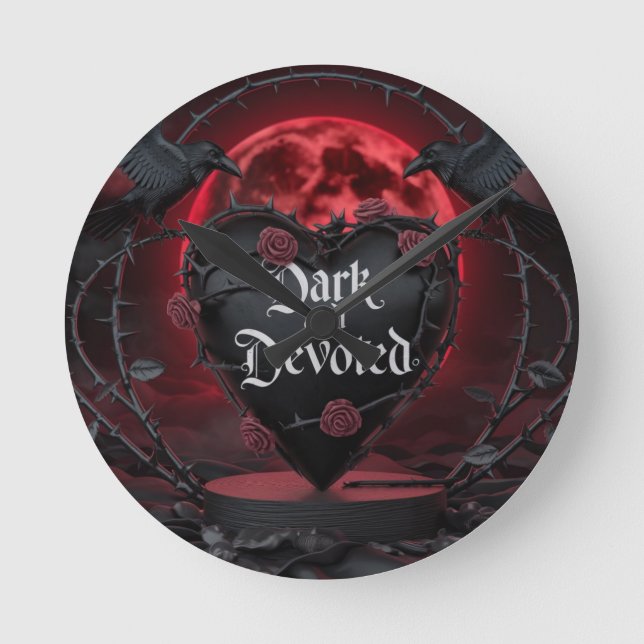 Devote saint Valentine Round Clock (Front)