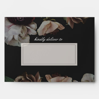 Devoted Dark Floral Envelope