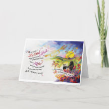 Devoted God/Lover, 5"x7" Folded Greeting Card