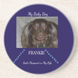 Devoted Pawprint Bond Keepsake Coaster